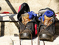 * Nomination Some well worn Scarpa boots encased in Berghaus Yeti gaiters making them suitable for use in wet conditions.--Herbythyme 14:47, 11 October 2009 (UTC) * Promotion Nice colours. --Cayambe 19:36, 11 October 2009 (UTC)